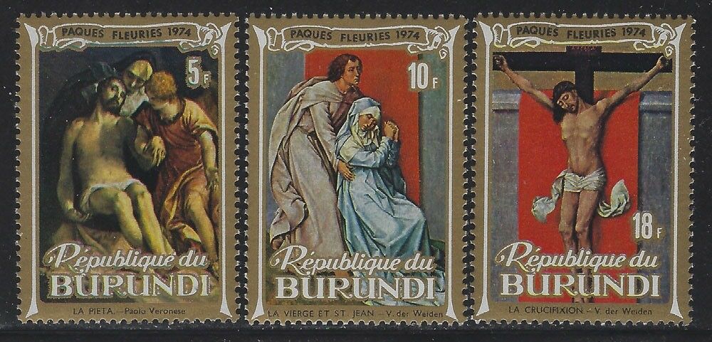 Burundi 1974 Easter set Sc# 444-48 NH - Fresh Stock Dated December 2025