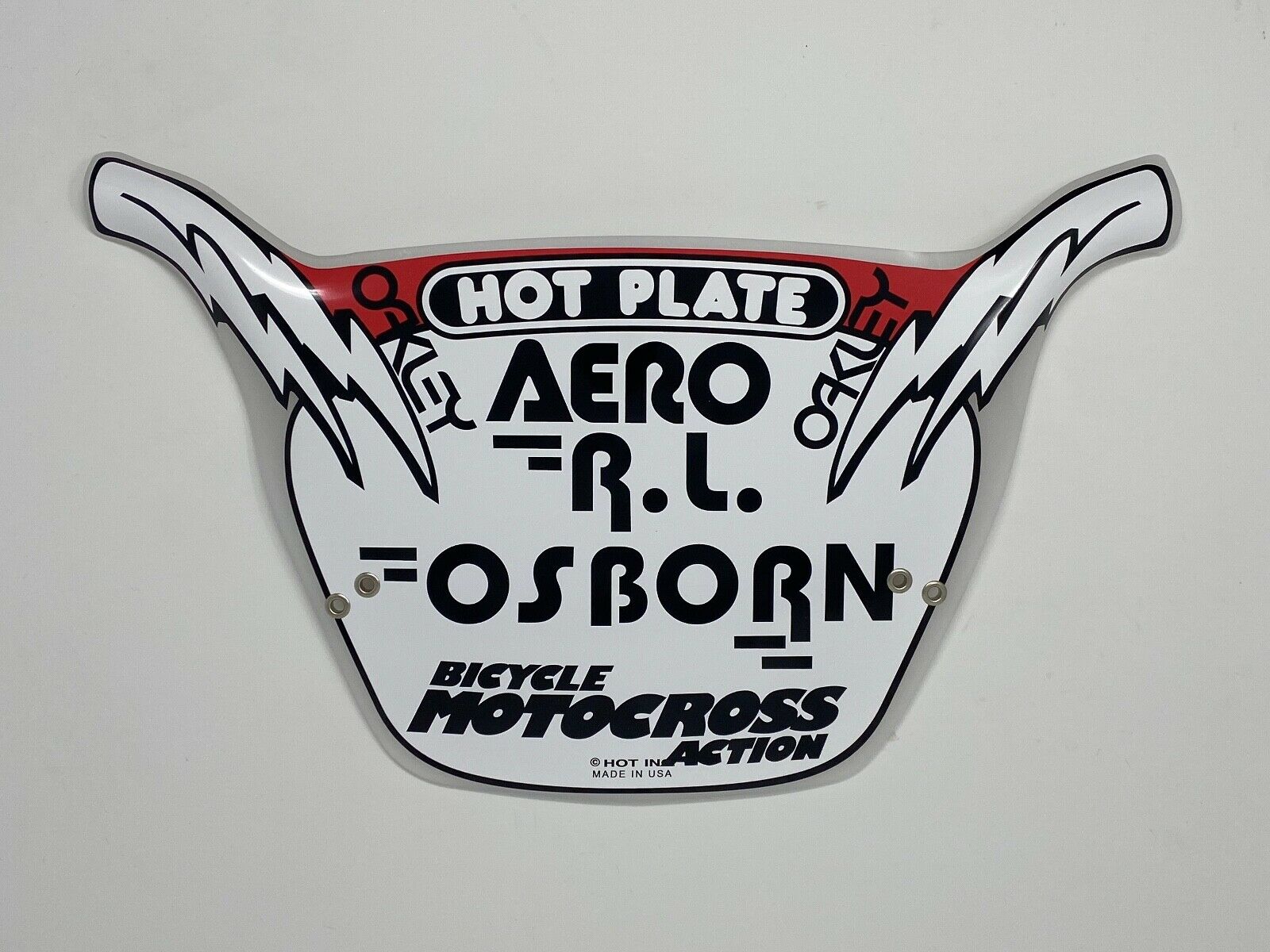 Bicycle Motocross Action Freestyle Team Number Plates, Mike Buff, RL Osborn - Fresh Stock Dated December 2025