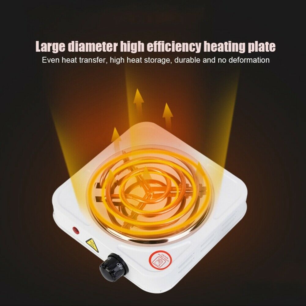 Portable Electric Single Burner Stove Hot Plate 1000W Electric Stove 110V - Fresh Stock Dated December 2025