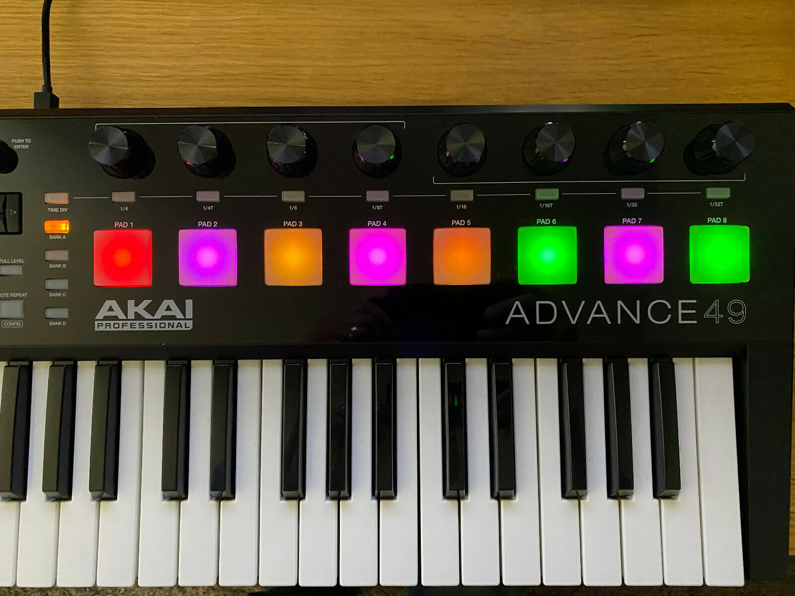 AKAI Advance 49 USB Keyboard Controller w/ USB Cable Only, used, works! AS IS! - Fresh Stock Dated February 2026