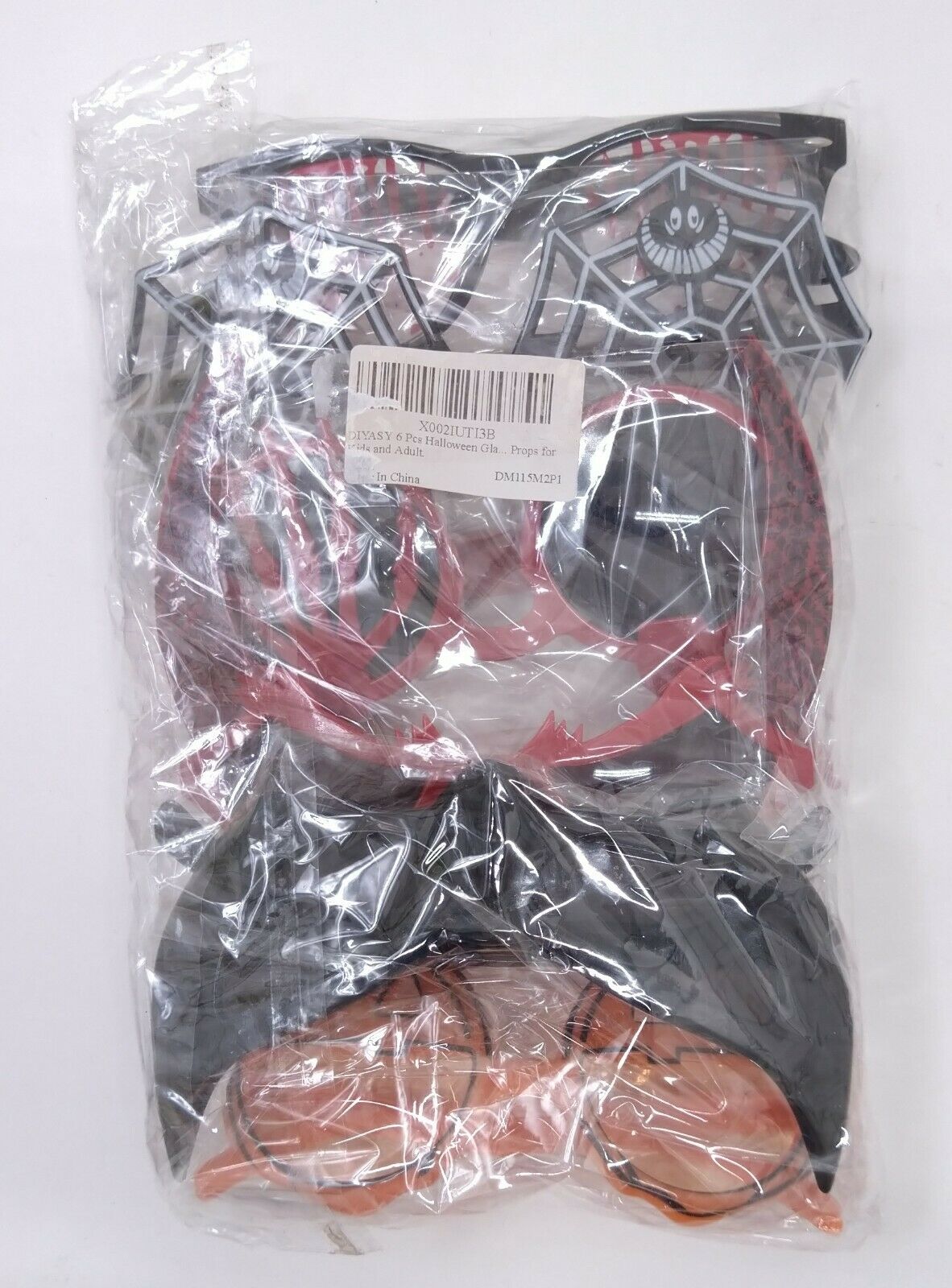 DIYASY 6 Pcs 6 Styles Halloween Glasses Halloween Costume for Kids and Adults - Fresh Stock Dated February 2026