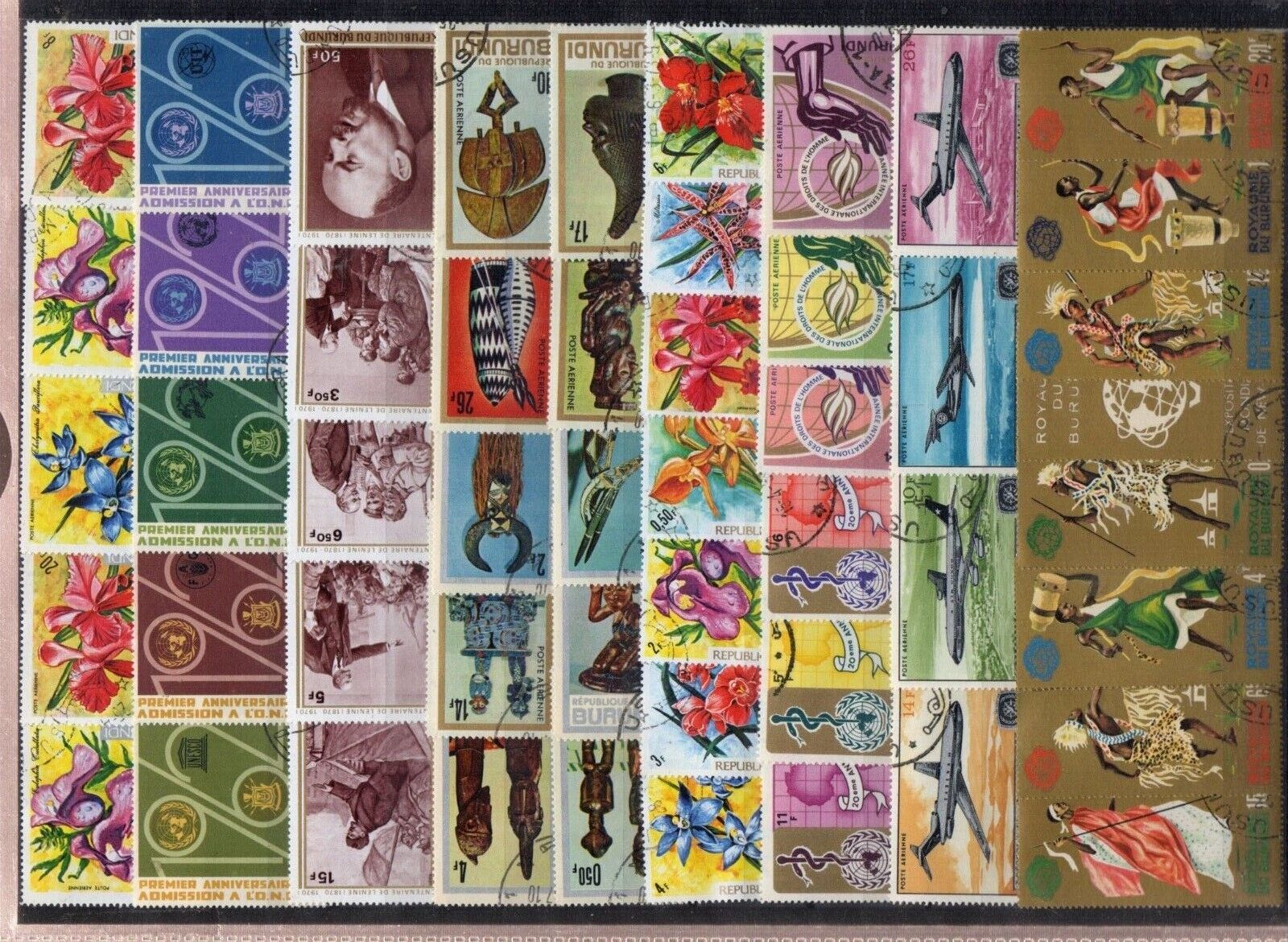 M156 Burundi 1960s Very nice postage and Airmail sets - fine cto used - Fresh Stock Dated January 2026