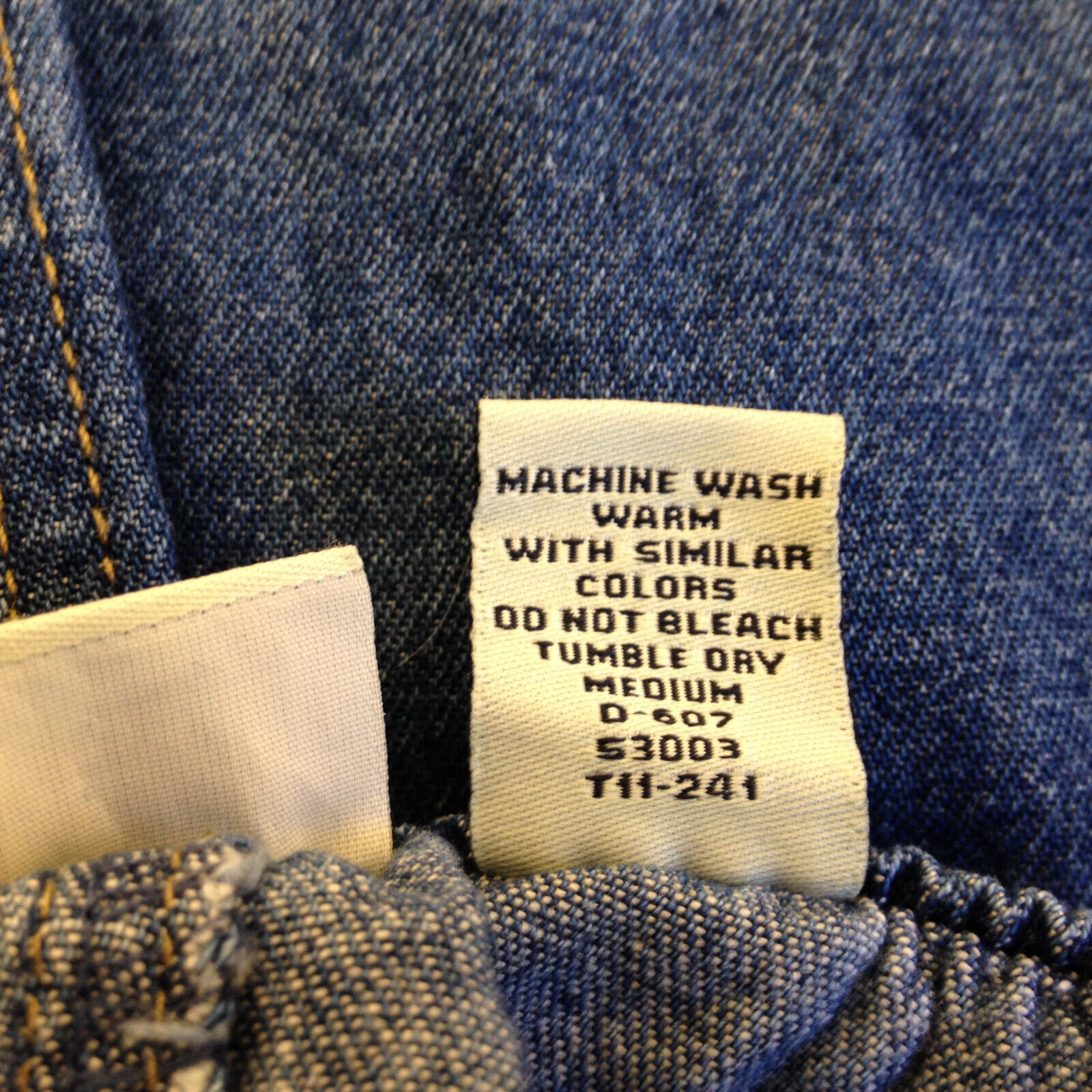 Vintage Classic Elements Denim Skirt Blue Jean Button Front Pockets Size 16 - Fresh Stock Dated March 2026