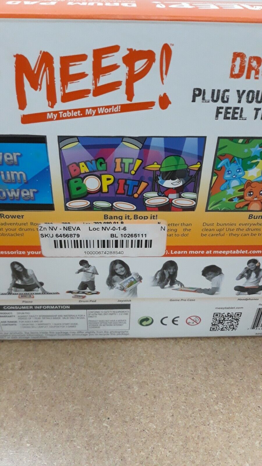 Oregon Scientific Xplore Meep! Drum pad. Includes free games - Fresh Stock Dated February 2026