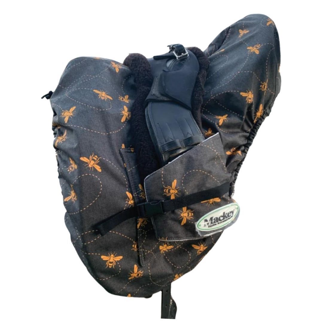 Mackey Equine Bee Mine Fleece Lined Saddle Cover - AP/CC or Dressage - Fresh Stock Dated December 2025