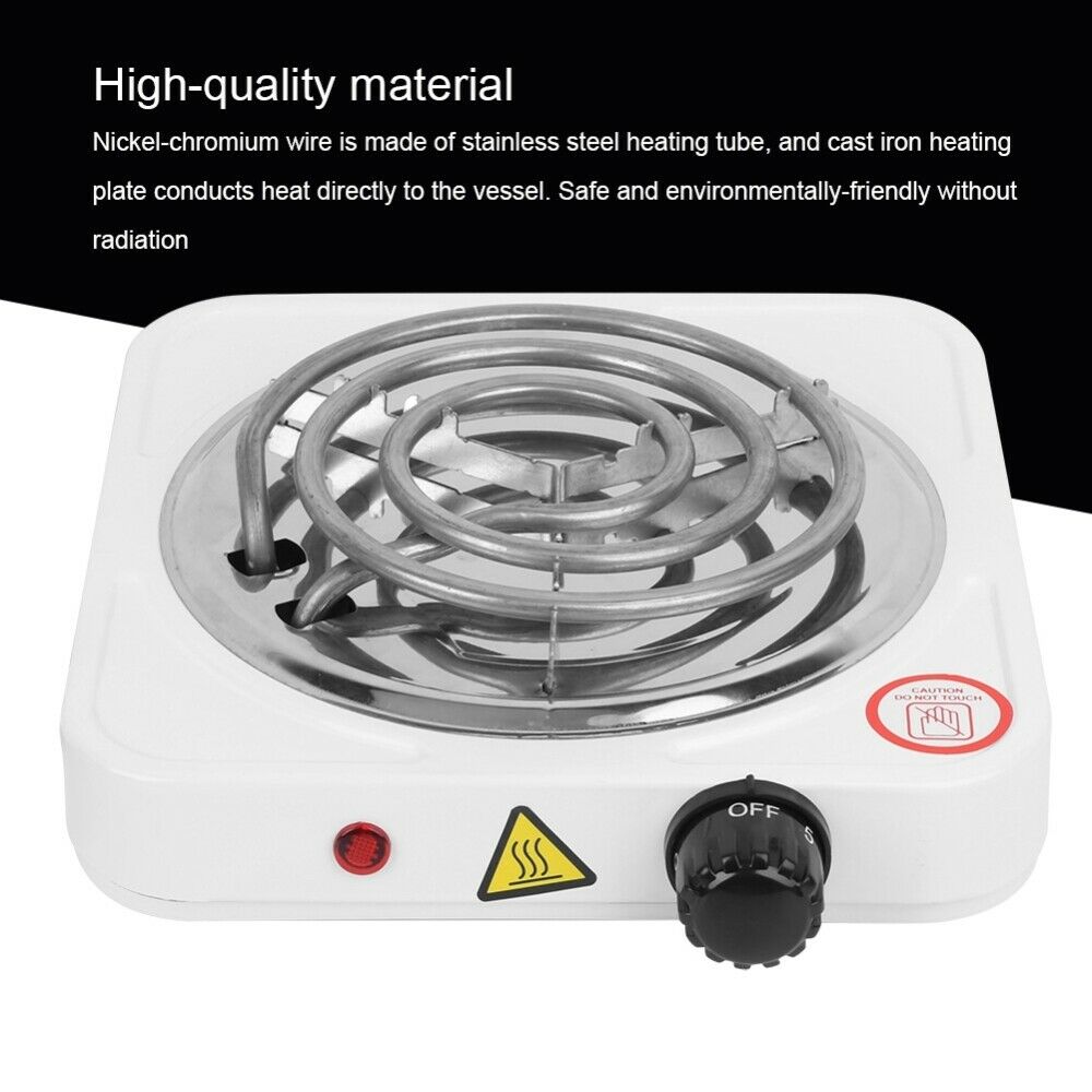 Portable Electric Single Burner Stove Hot Plate 1000W Electric Stove 110V - Fresh Stock Dated December 2025