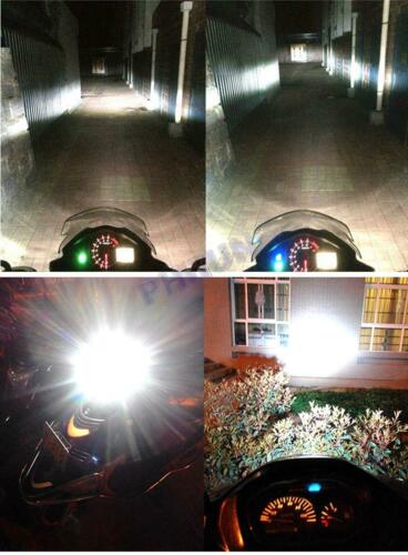 12V 80W Motorcycle Scooter LED Headlight Bulb BA20D Type Lamp Bulb High/Low Beam - Fresh Stock Dated February 2026