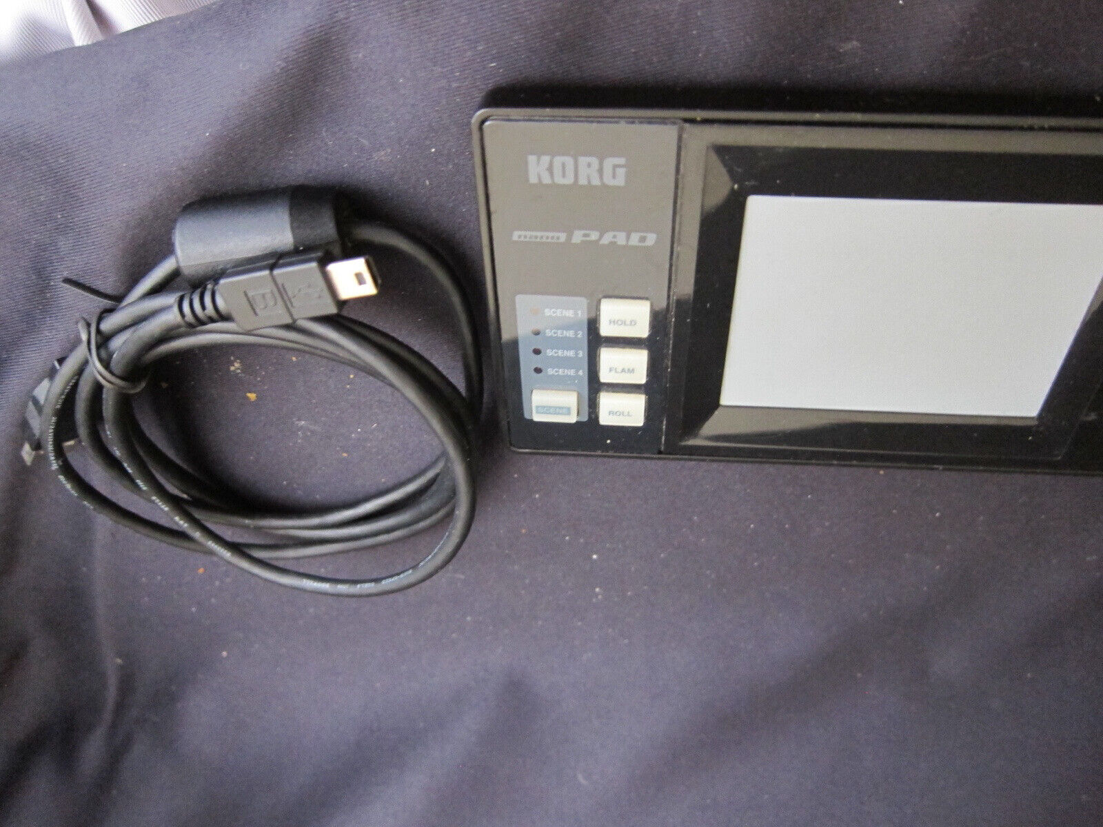 KORG NANO PAD BK with USB CABLE TESTED ALL BUTTONS WORKING - Fresh Stock Dated February 2026