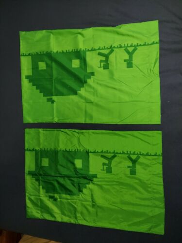 New Minecraft Green Pillow Set - Fresh Stock Dated December 2025