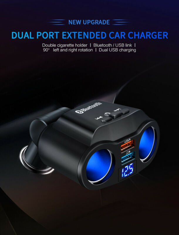 Bluetooth 5.0 Wireless Handsfree Car FM Transmitter MP3 Player Dual USB Charger！ - Fresh Stock Dated December 2025