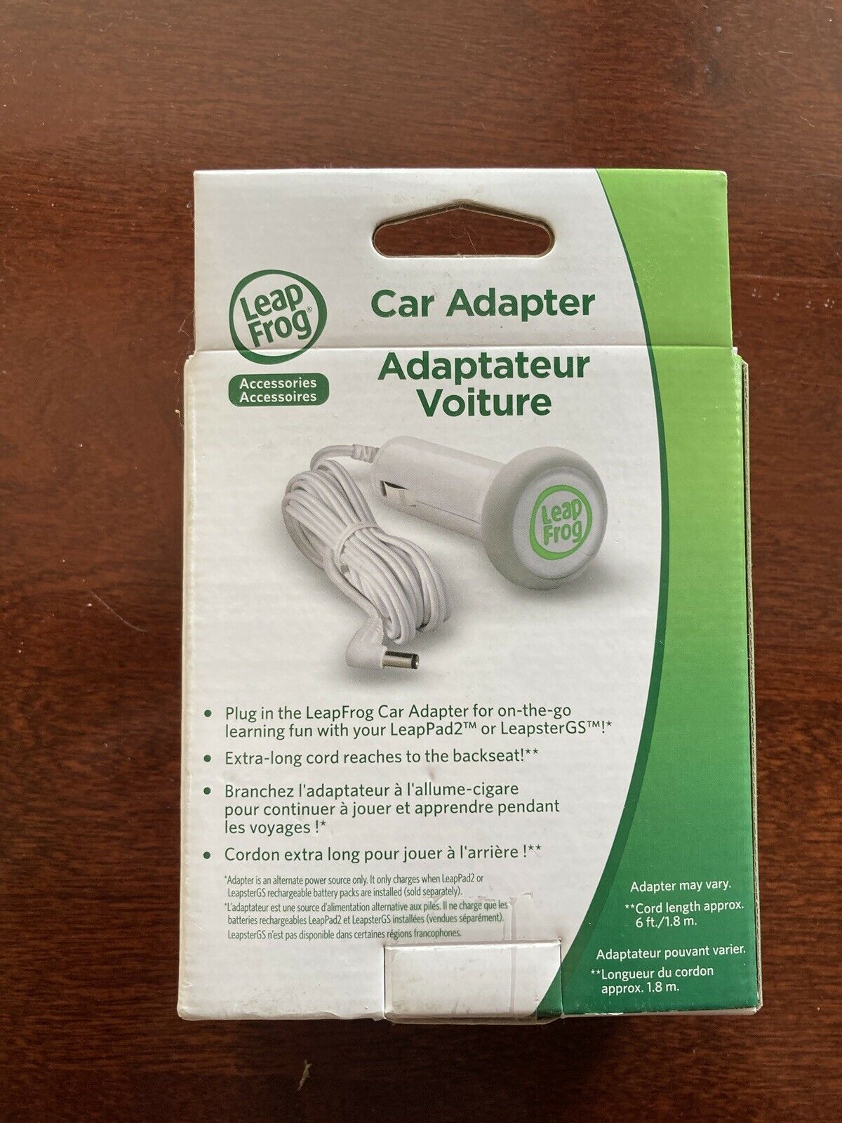 LEAP FROG Car Adapter Accessory New For LeapPad LeapPad2 Leapster Explorer - Fresh Stock Dated February 2026