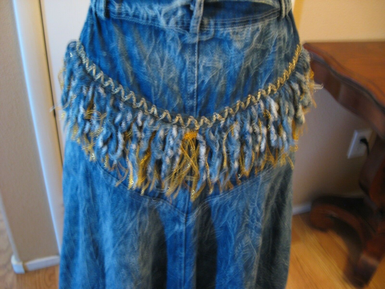 Carreli Acid-Washed Denim Western-Style Skirt & Jacket - Fresh Stock Dated December 2025