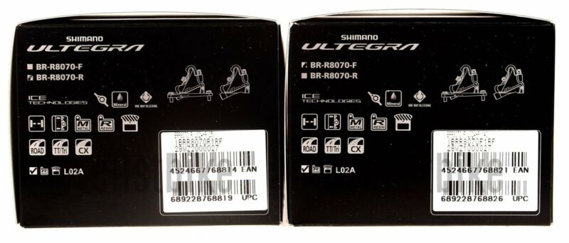 Shimano R8070 Ultegra Brake (Front & Rear) BR-R8070 Hydraulic Calipers NIB - Fresh Stock Dated February 2026