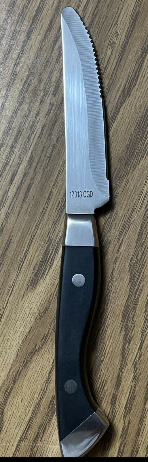 6 Steak Knives Longhorn Steakhouse POM Handle CLIPPER 8553 10 1/4