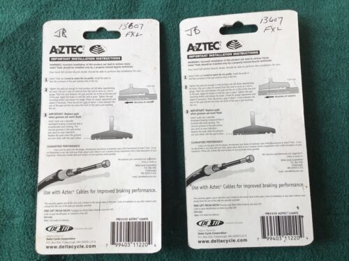 DELTA Aztec Brake Pads 2 pair (4 pads total) vintage - NOS Replace Front & Back - Fresh Stock Dated February 2026