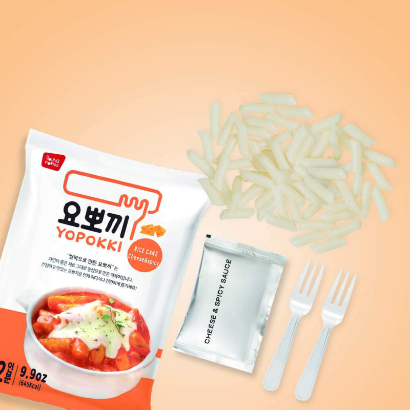 Cheese Tteokbokki Korean Rice Cake Instant (Pack Of 2, Cheese Sauce) Korean Snac - Fresh Stock Dated December 2025