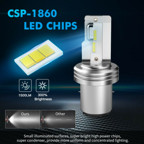 For KTM 690 Enduro R 2009-2011 1x BA20D H6 LED Headlight Hi/Low Beam White Bulb - Fresh Stock Dated February 2026