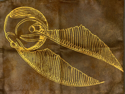 Pottery Barn PB Teen Harry Potter Faux Leather Golden Snitch 12x16