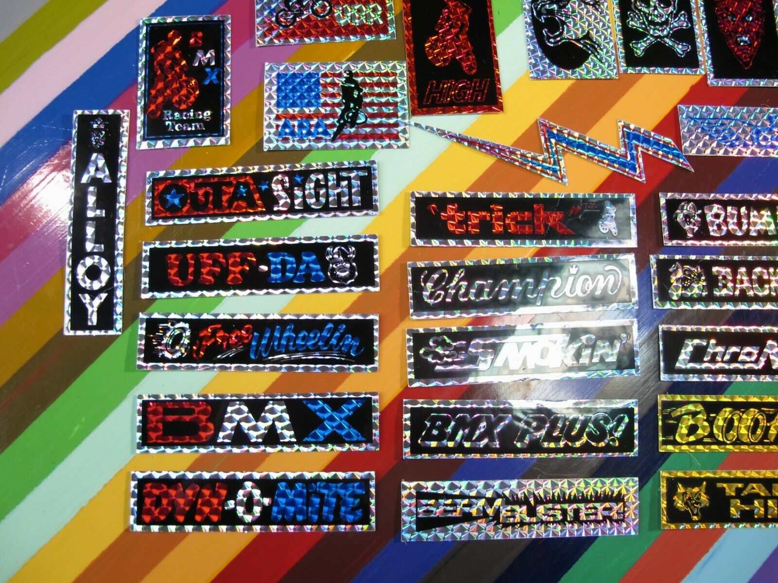 vtg 1970s 1980s Novelty BMX sticker - prismatic stuff from late 70s early 80s - Fresh Stock Dated February 2026