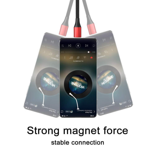 NetDot Magnetic Charging Cable, Gen10 Nylon Braided Phone 1ft, red - Fresh Stock Dated February 2026