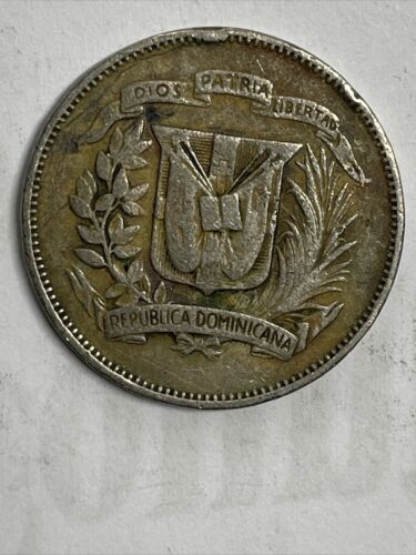 1967 DOMINICAN REPUBLIC 25 CENTAVOS COIN Item Box F - Fresh Stock Dated December 2025