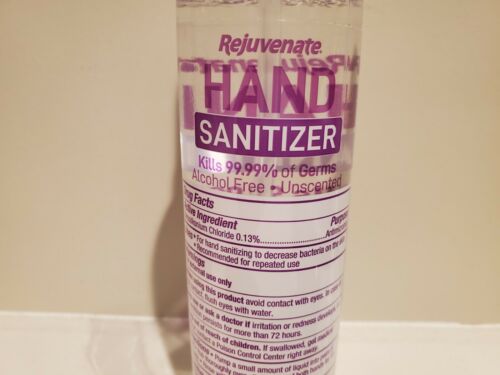 Rejuvenate Advanced Hand Sanitizer Kills 99.99% of Germs Spray Mist Alcohol Free - Fresh Stock Dated February 2026