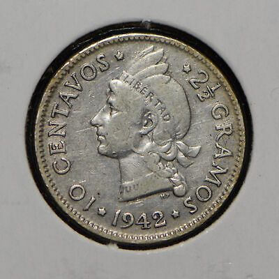 Dominican Republic 1942 10 Centavos  900798 combine shipping - Fresh Stock Dated December 2025