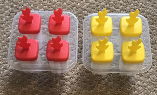 Set of 2 (8) Cool Gear Plastic Popsicle Ice Cream Ice Pop Molds - Fresh Stock Dated February 2026