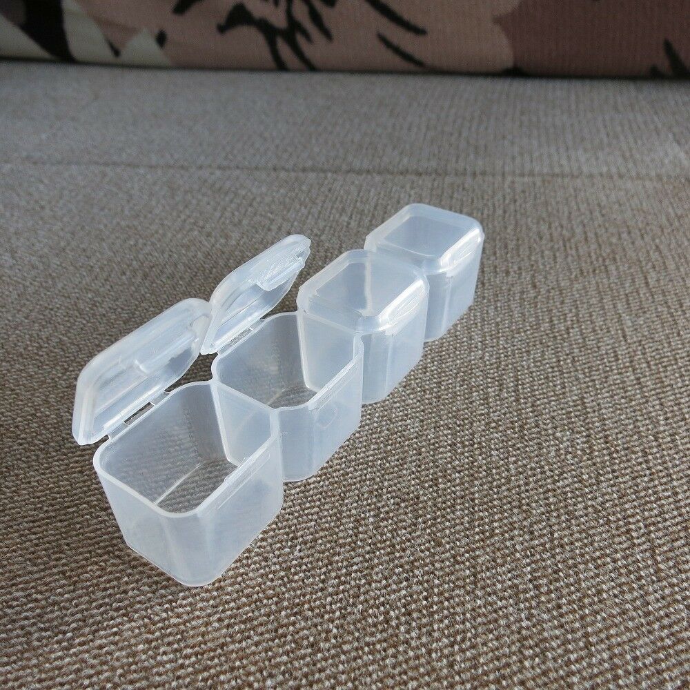 2PCS/lot Plastic Part Box 28 Grids for Organizing Watch Parts Jewelry Bead Screw - Fresh Stock Dated February 2026