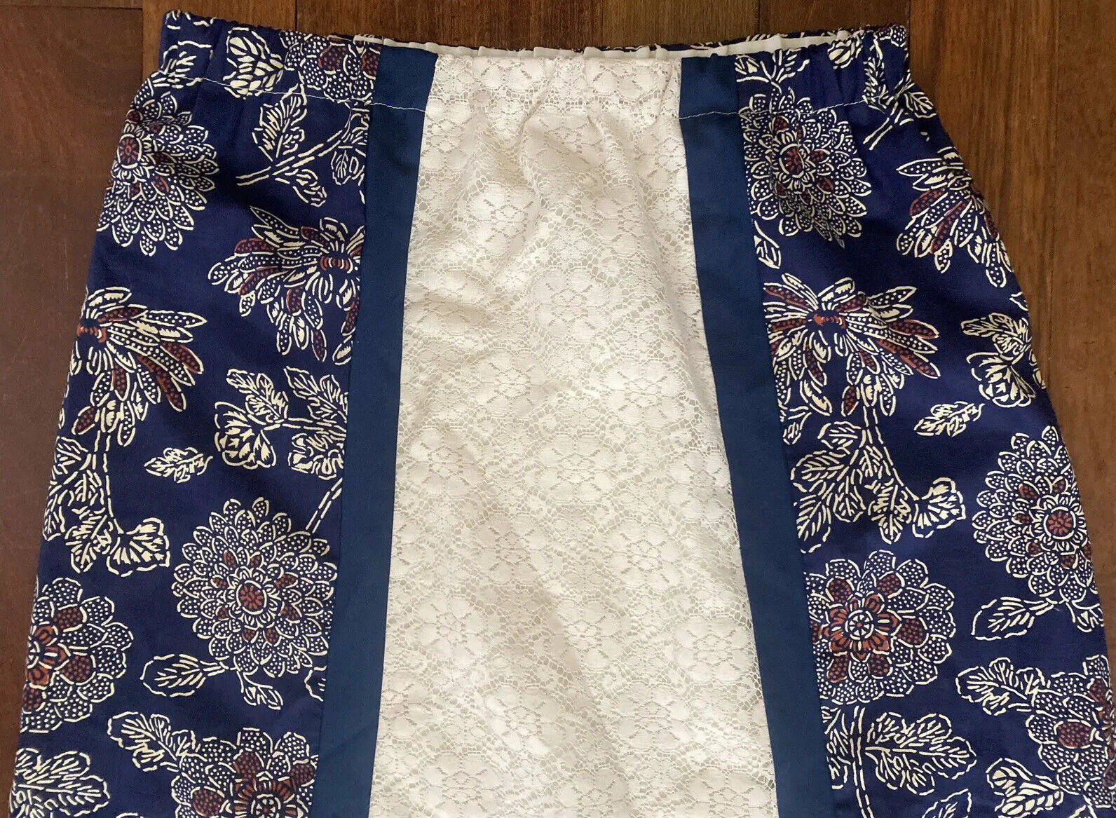 Tumbleweeds Maxi Skirt Prairie Boho Lace Western Size L XL Navy Vintage 70’s - Fresh Stock Dated March 2026