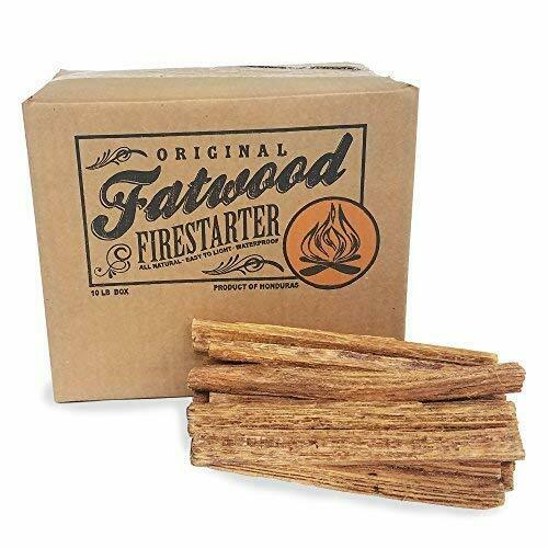 Earth Worth | 10 Pound Box - Fatwood Fire Starter Lot of Wood Sticks - Fresh Stock Dated December 2025