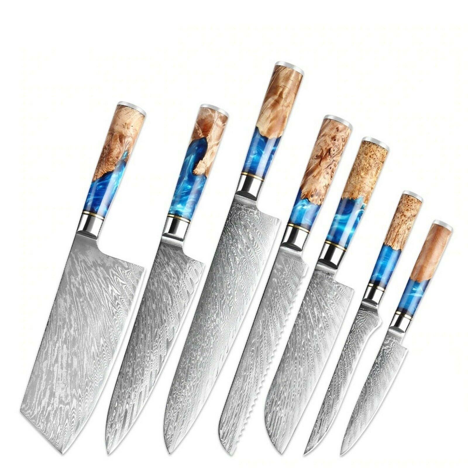 Kitchen Chef Knife Stainless Steel Damascus Pattern Sharp Cleaver Knife Japanese - Fresh Stock Dated January 2026