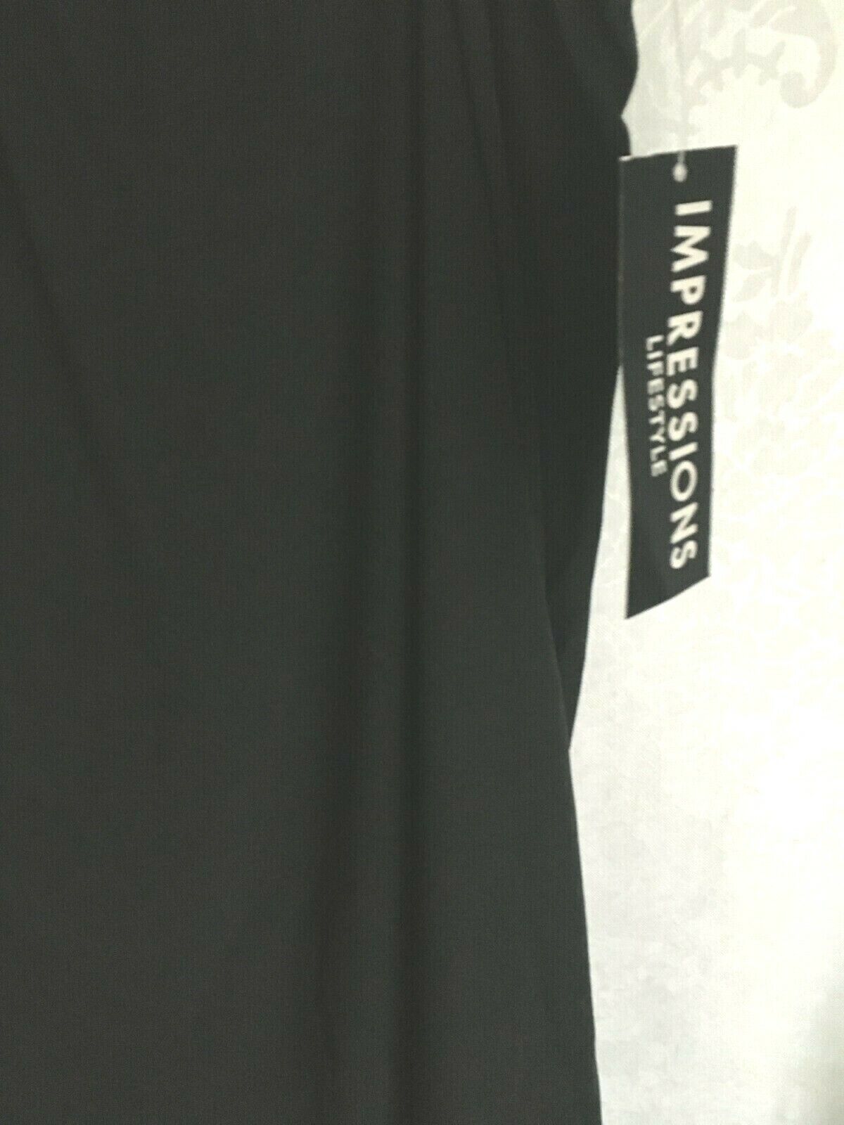 Impressions Lifestyle Black Stretch Skirt 3X Slip Thin Jersey Knit Lace Hem S2 - Fresh Stock Dated March 2026