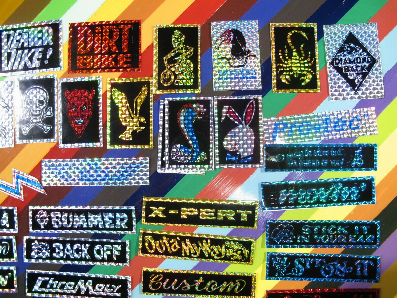 vtg 1970s 1980s Novelty BMX sticker - prismatic stuff from late 70s early 80s - Fresh Stock Dated February 2026