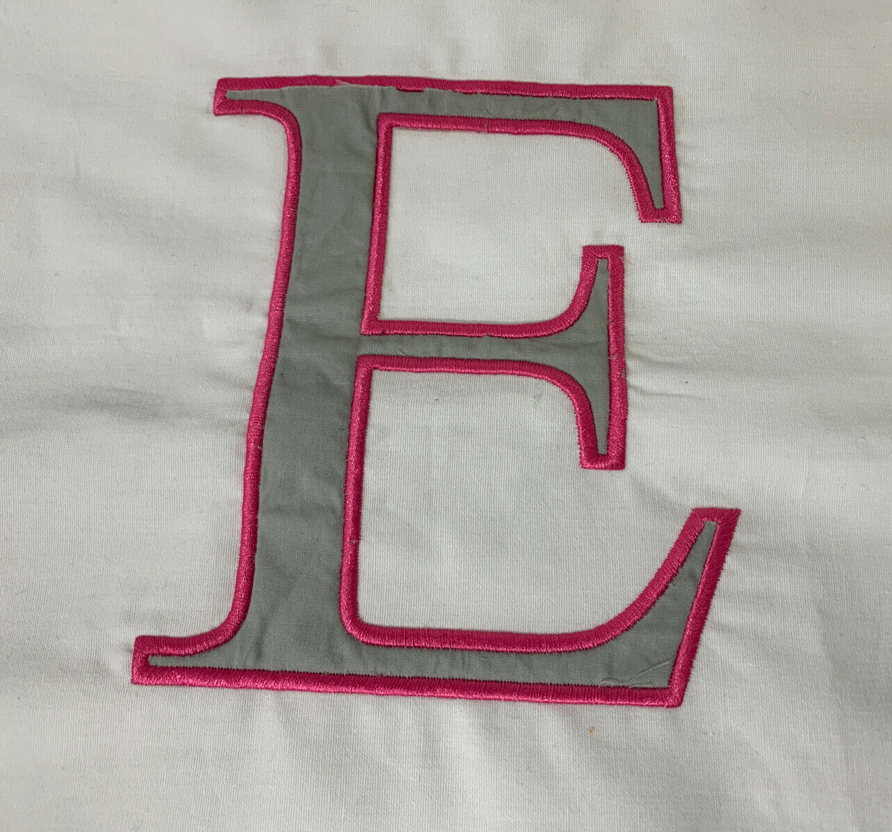 Pottery Barn Kids Letter Appliqué Decorative Pillow Sham 