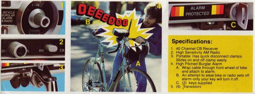 Vintage 1970 s Shira  Bike Alarm AM  Radio and CB - Fresh Stock Dated December 2025