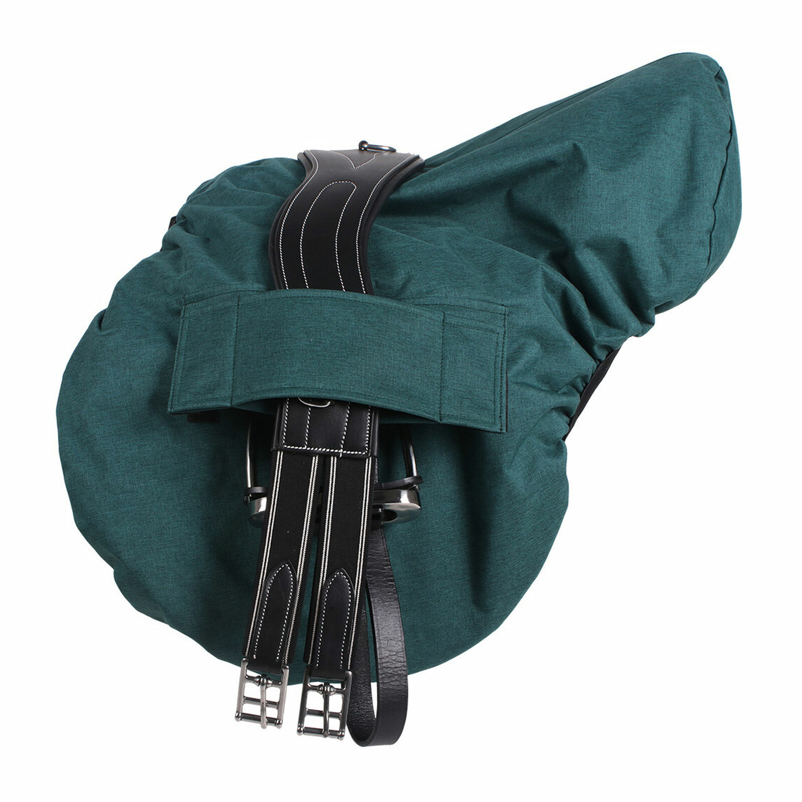 Qhp Essential Saddlery Saddle Cover - Dark Green One Size - Fresh Stock Dated December 2025