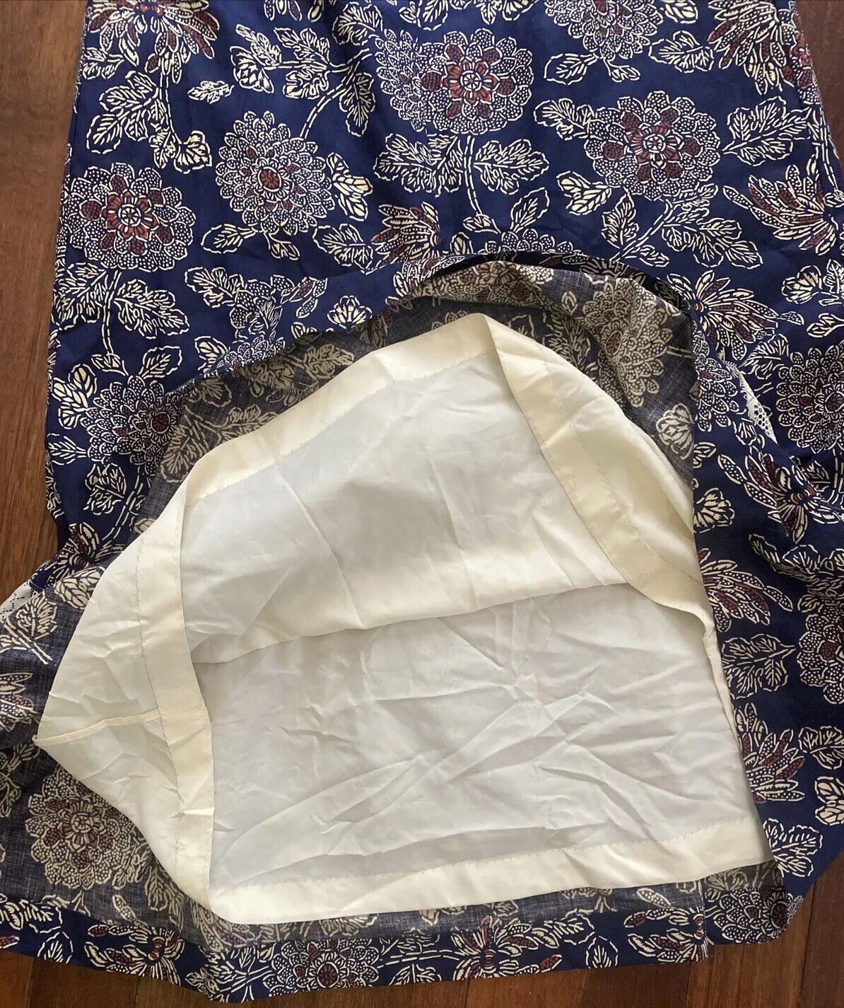 Tumbleweeds Maxi Skirt Prairie Boho Lace Western Size L XL Navy Vintage 70’s - Fresh Stock Dated March 2026