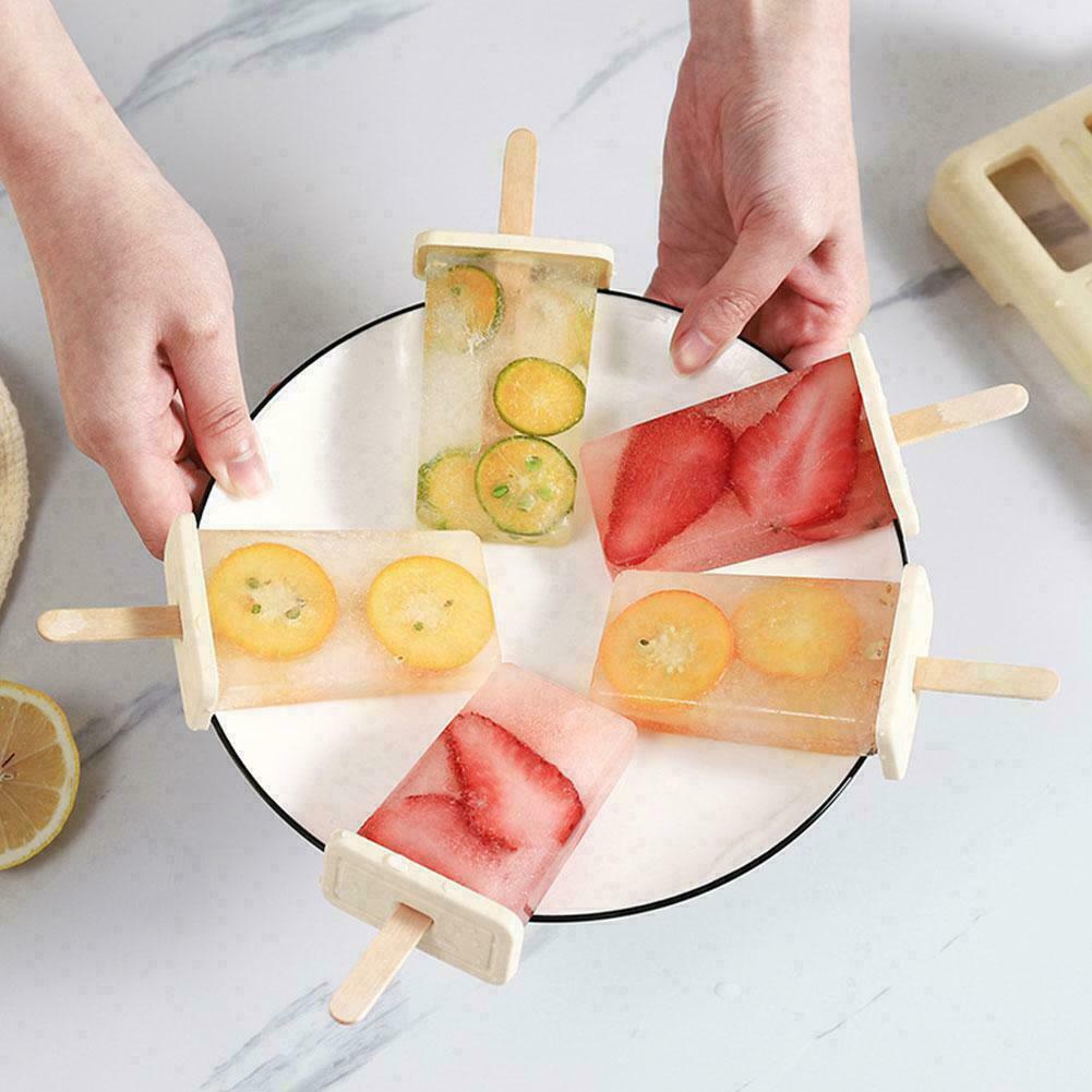 Ice Cream Molds 9 Ice Popsicle Mold Set Reusable Ice DIY Molds Stick Cream Y4L2 - Fresh Stock Dated February 2026