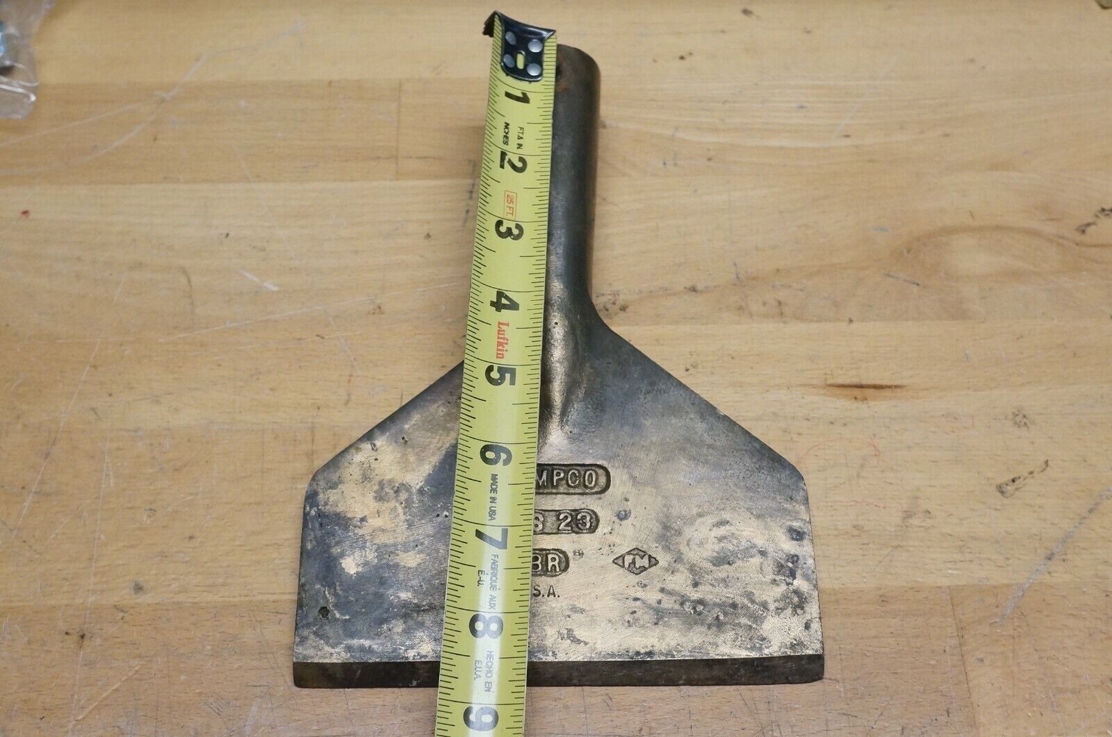 Ampco S-23 Non-Sparking Heavy Cast Scraper Blade Stiff 6