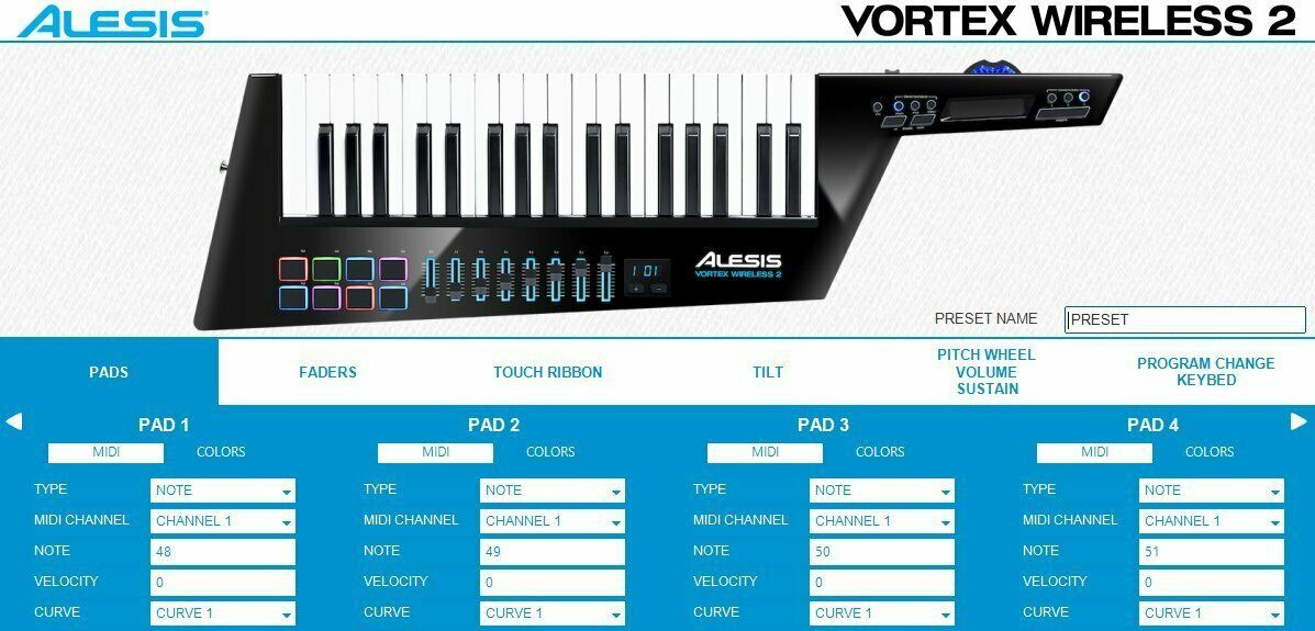 Alesis Vortex Wireless 2 USB MIDI  Keyboard Controller With Gator Gig Bag - Fresh Stock Dated February 2026