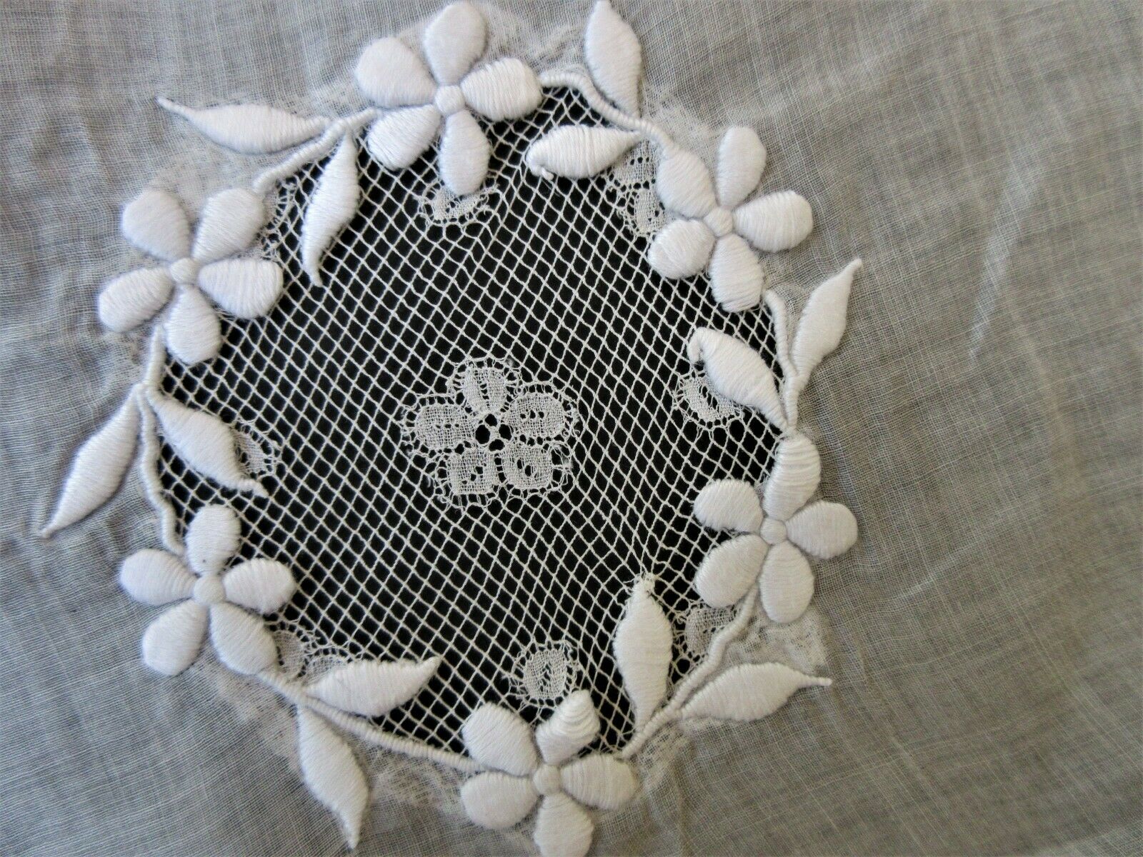 VINTAGE 1930's LAWN SKIRT W/ FRENCH NET LACE INSERTS & EMBROIDERY S/M - Fresh Stock Dated December 2025