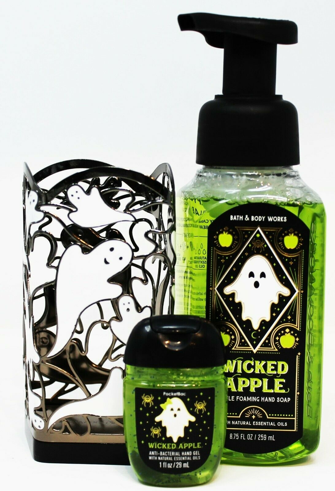 Bath & Body Works Halloween 2021 7 Piece Set Candle Holder Soap Plug Sanitizer - Fresh Stock Dated February 2026