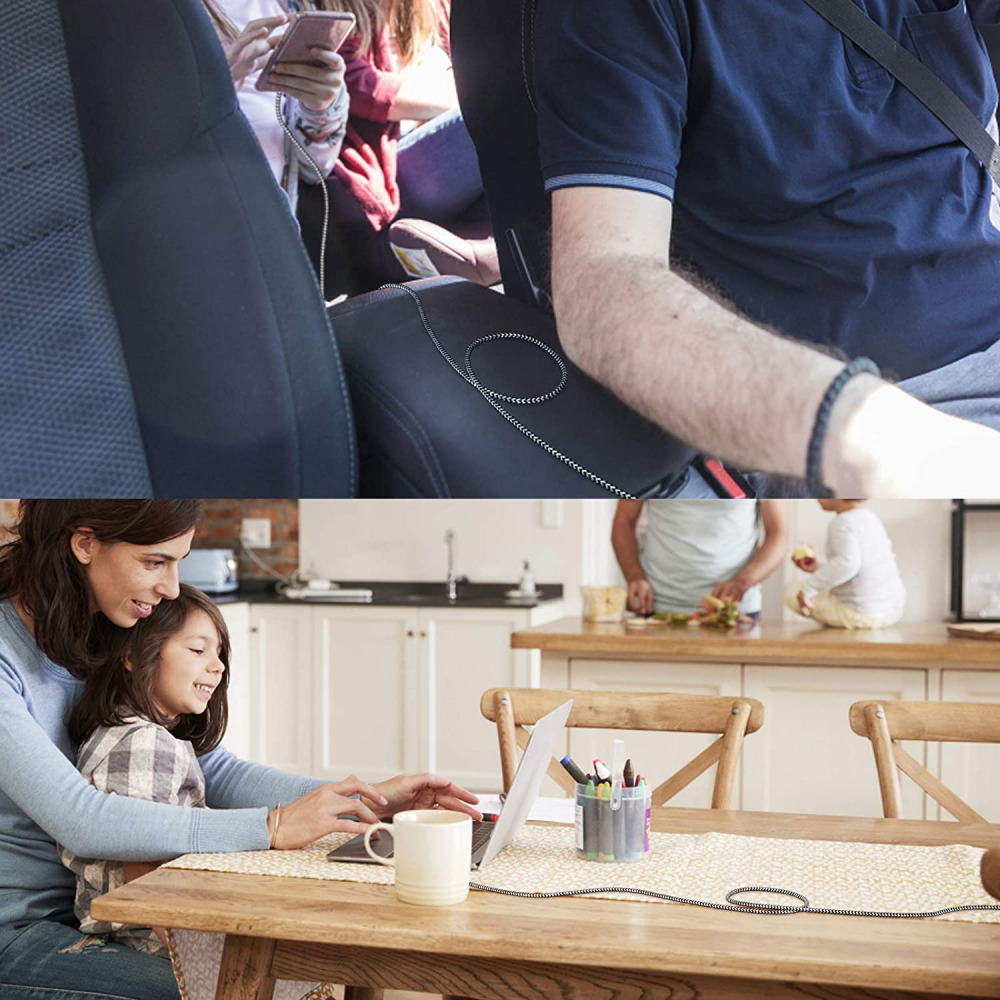 USB C 3A Fast Charging Cable, 2 Pack 10FT Extra Long Durable Braided Grey - Fresh Stock Dated February 2026