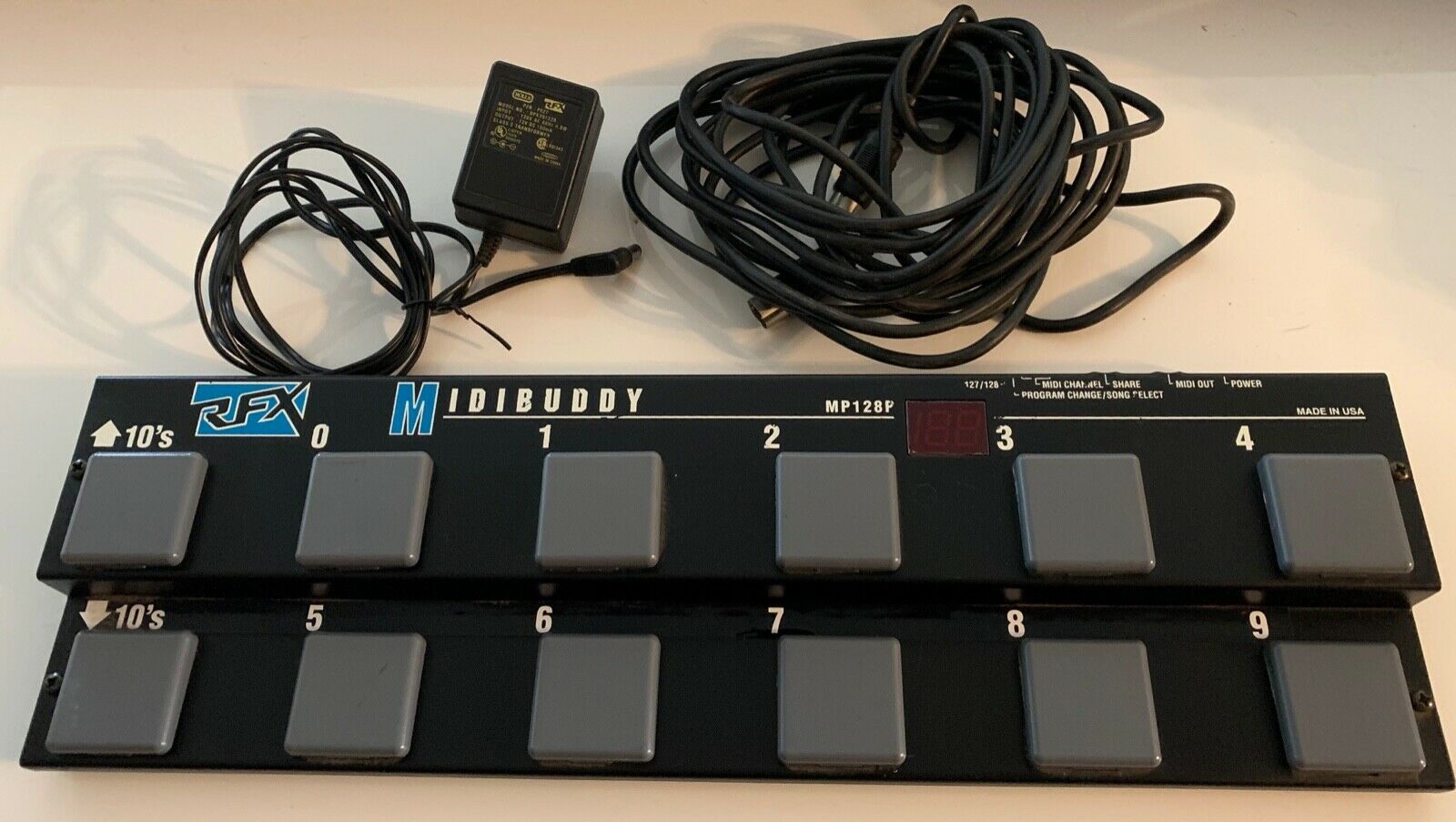 Rolls Rfx Midibuddy MP128P Midi Pedal Controller Used-Great Condition - Fresh Stock Dated February 2026