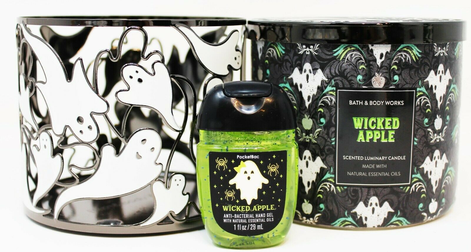Bath & Body Works Halloween 2021 7 Piece Set Candle Holder Soap Plug Sanitizer - Fresh Stock Dated February 2026