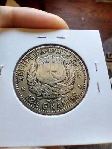 1897 Dominican Republic 1/2 Half Peso - Silver - Fresh Stock Dated February 2026