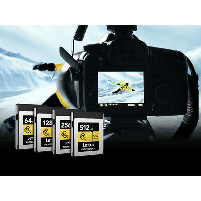 Lexar Professional CFexpress Type B 512 GB Memory Card + Lexar 2x2 Card Reader - Fresh Stock Dated December 2025