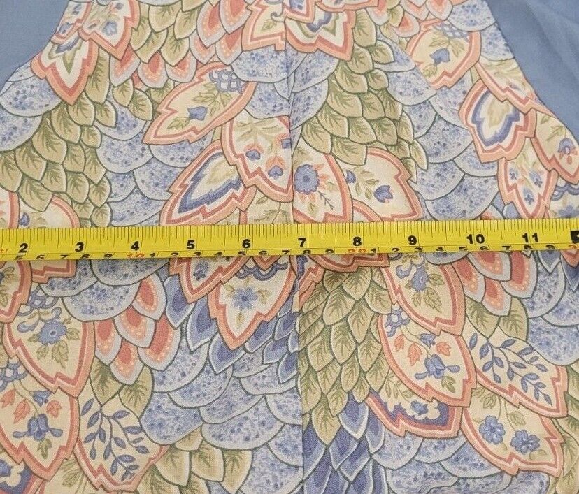 Vtg Sax Prairie Square Dance Skirt Lace Trim Size L? Elastic Waist Stretches 35