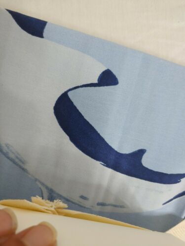 Pottery Barn Kids Organic Shark Bite Sham Standard Blue Beach New (#116) - Fresh Stock Dated December 2025